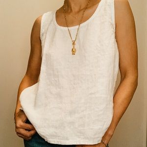 Linen Eileen Fisher tank